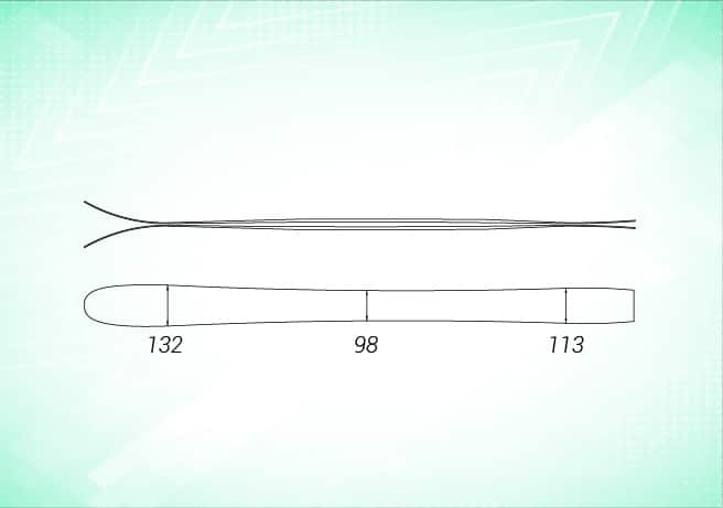Type de ski en bois : Grand pas