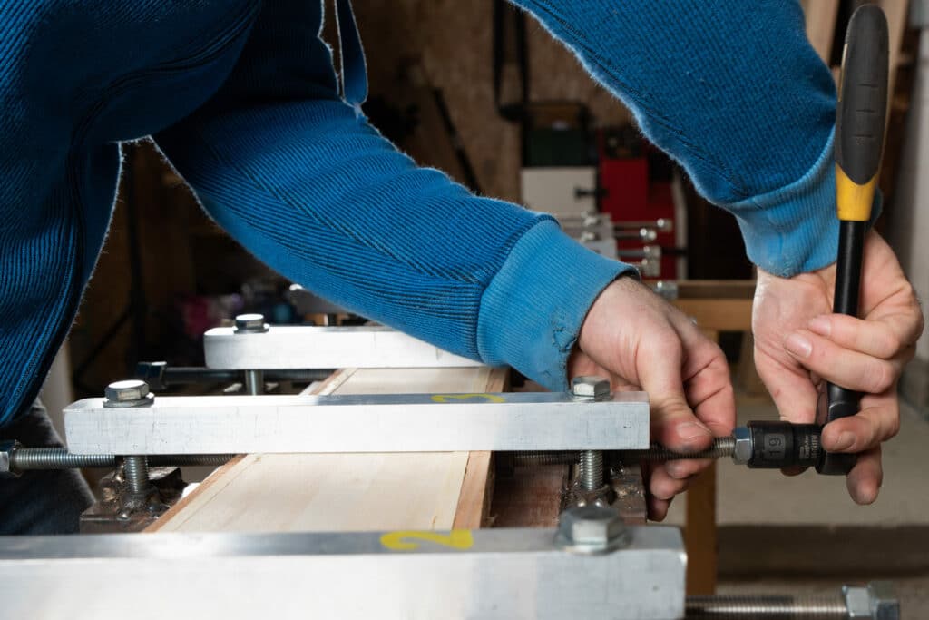 Assemblage du noyau bois