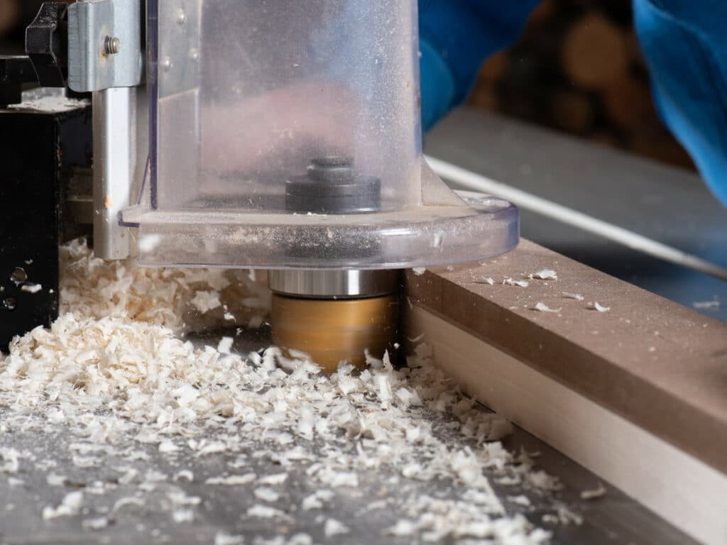 Détail du fraisage du noyau